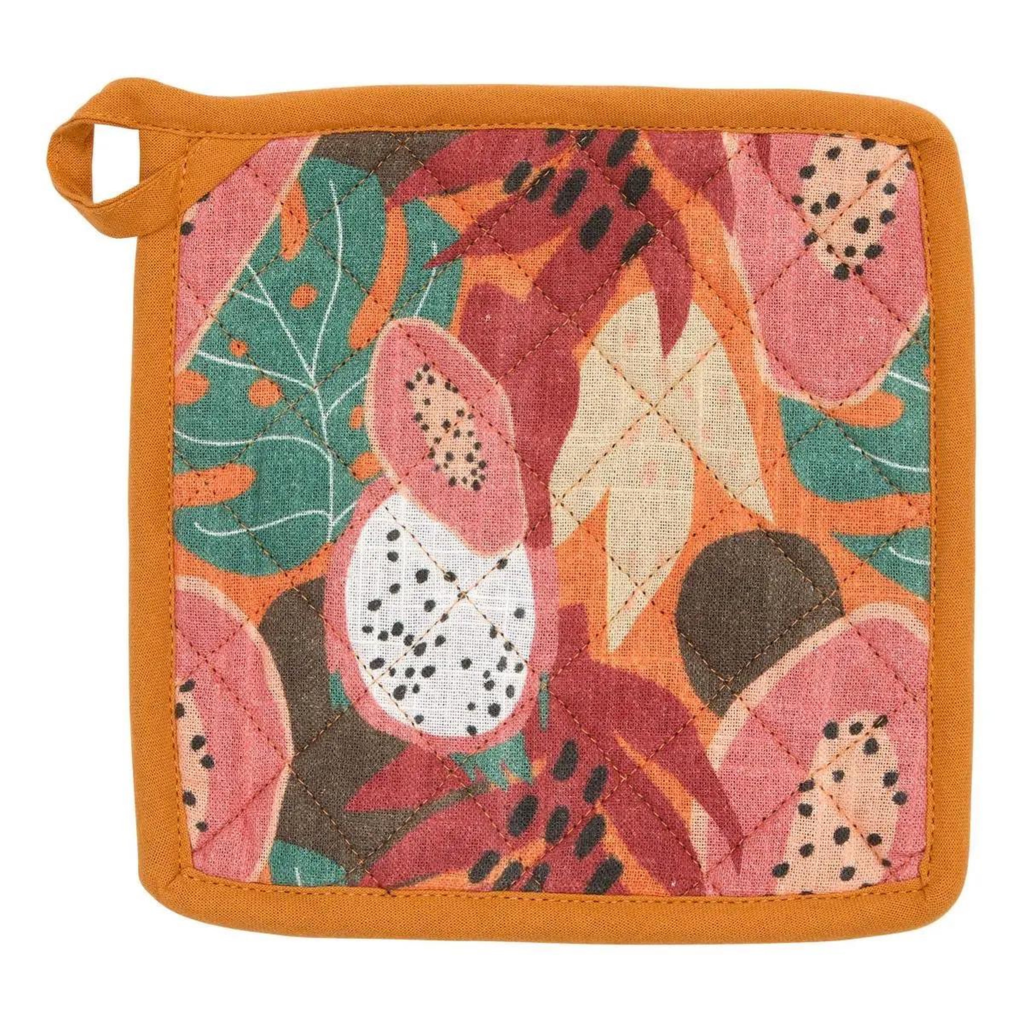 Voir la diapositive 2 : ATMOSPHERA Gant & manique de cuisine  tropical  32cm multicolore