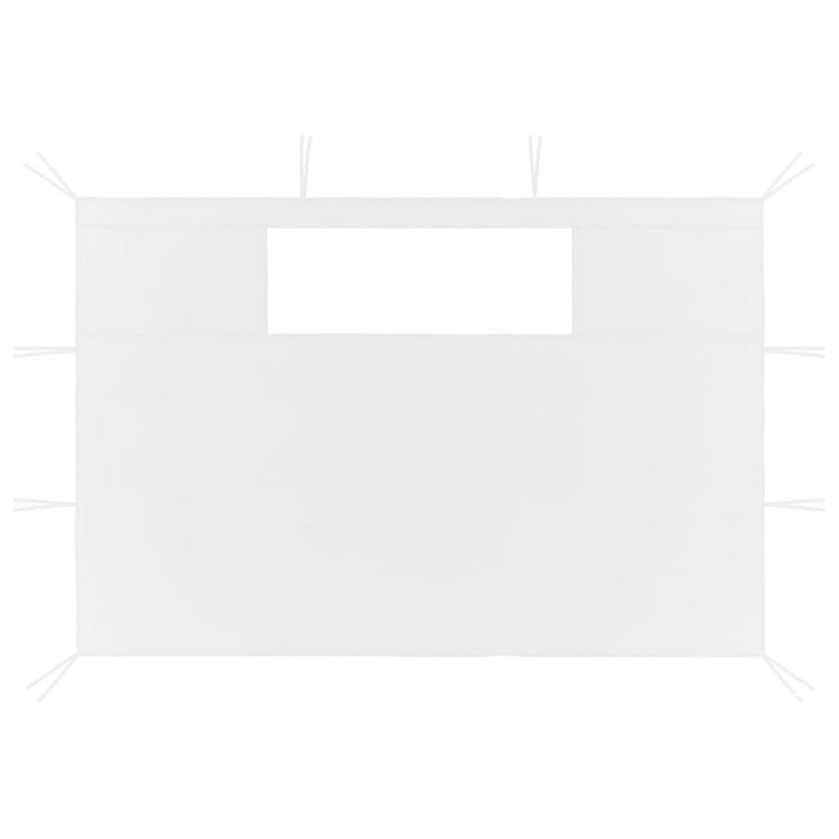 VIDAXL Parois laterales de belvedere avec fenetres 2 pcs Blanc