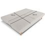 Voir la diapositive 5 : MARKET24 Banquette convertible - 3 places - NAOTO - Tissu beige - Coffre de rangement - 202 x 98 x 98 cm
