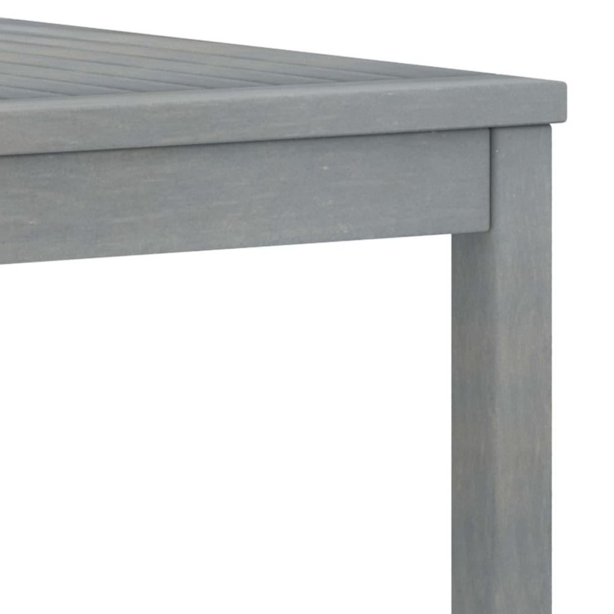 VIDAXL Table basse 100x50x33 cm Gris Bois d'acacia solide