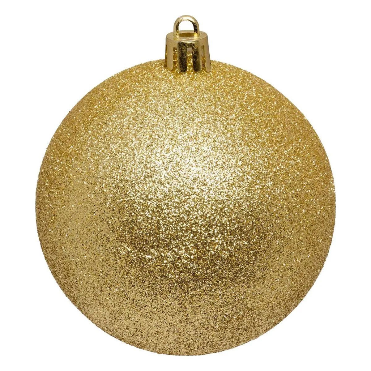 ATMOSPHERA Lot de 60 Boules de Noël  Rena  8cm Rouge & Doré