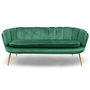 Voir la diapositive 2 : Paris Prix Canapé 3 Places en Velours  Dabren  185cm Vert