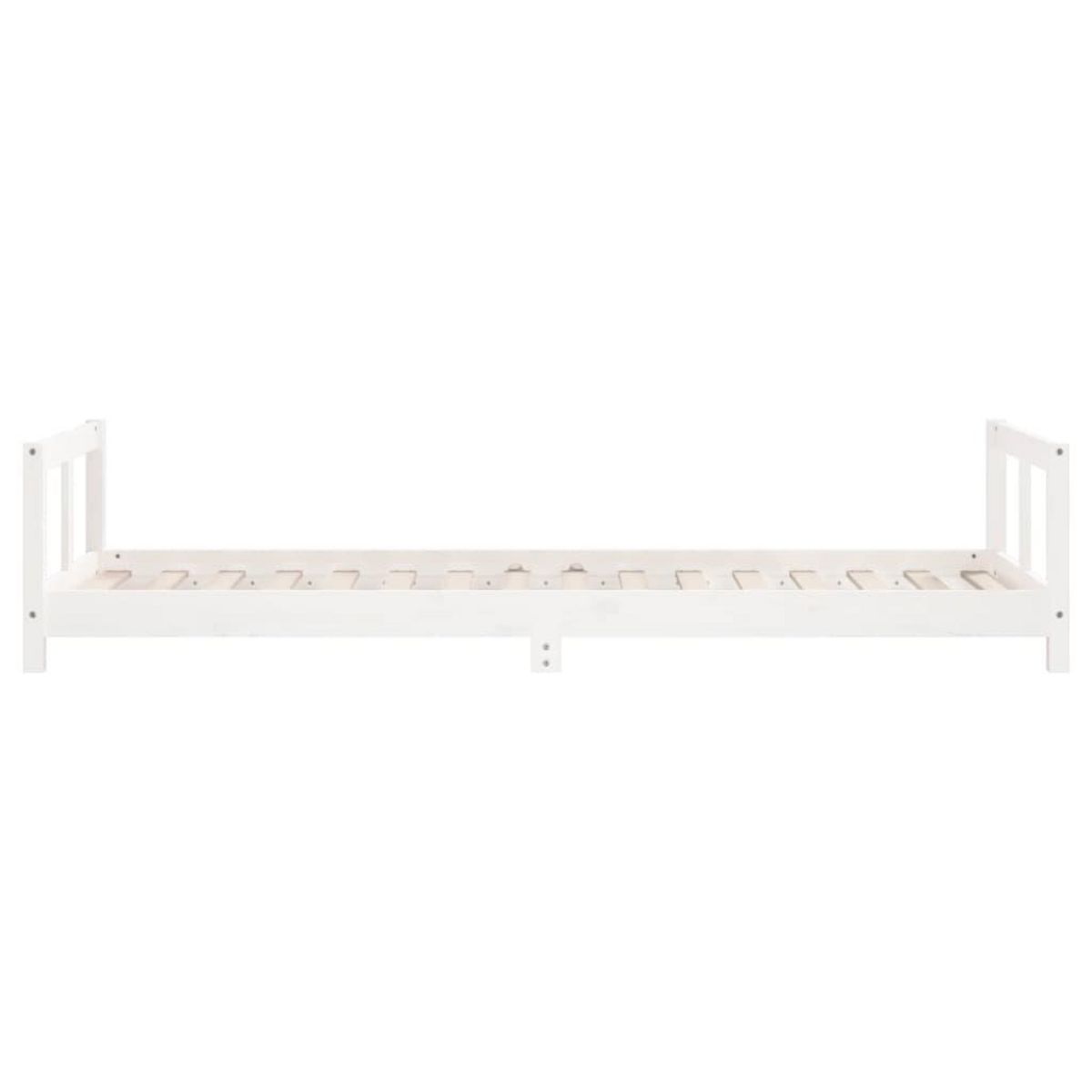 VIDAXL Cadre de lit pour enfants blanc 80x200 cm bois de pin massif
