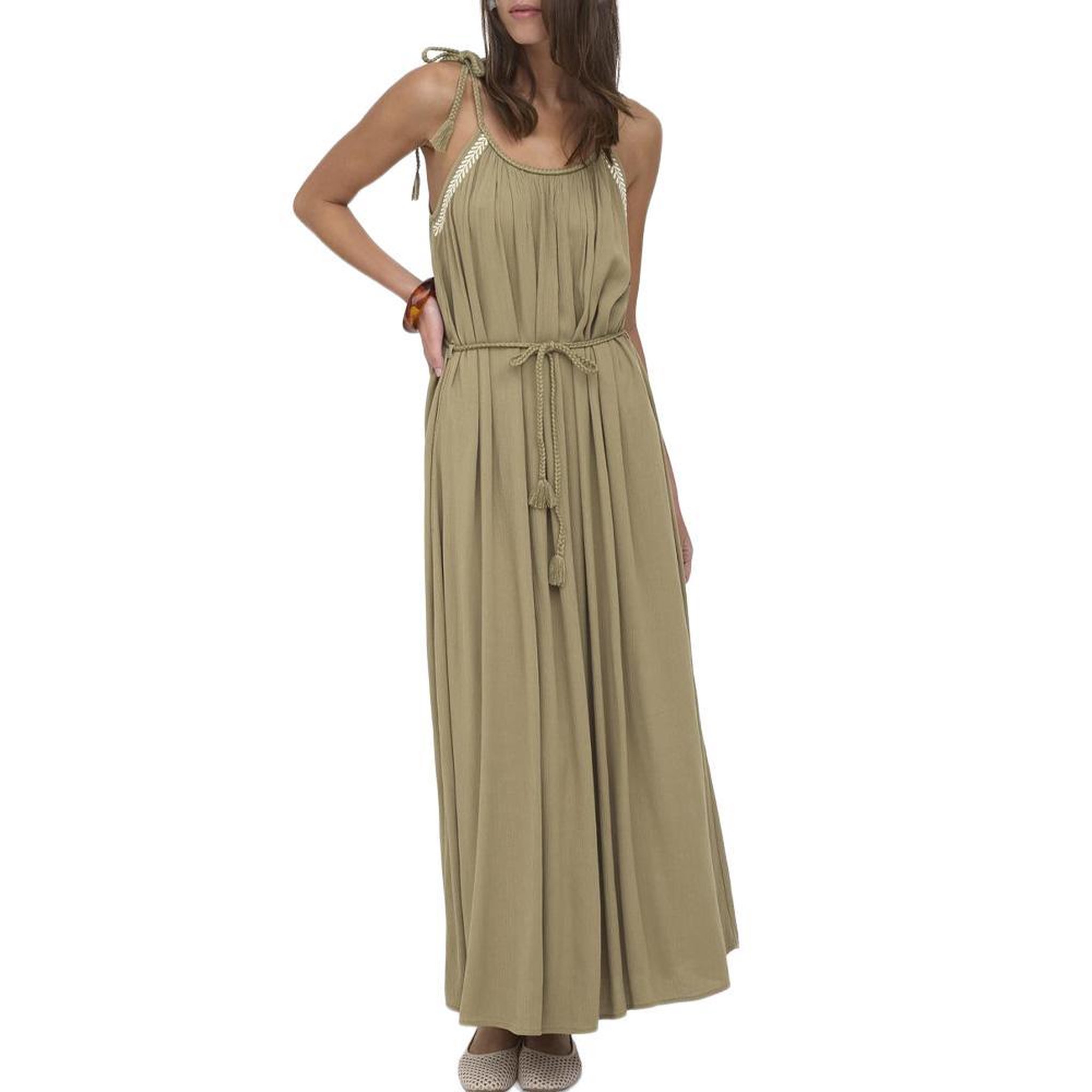 JACQUELINE DE YONG Robe taupe femme jdy liva life. Coloris disponibles : Beige
