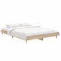 Voir la diapositive 3 : VIDAXL Cadre de lit sans matelas chene sonoma 140x190 cm