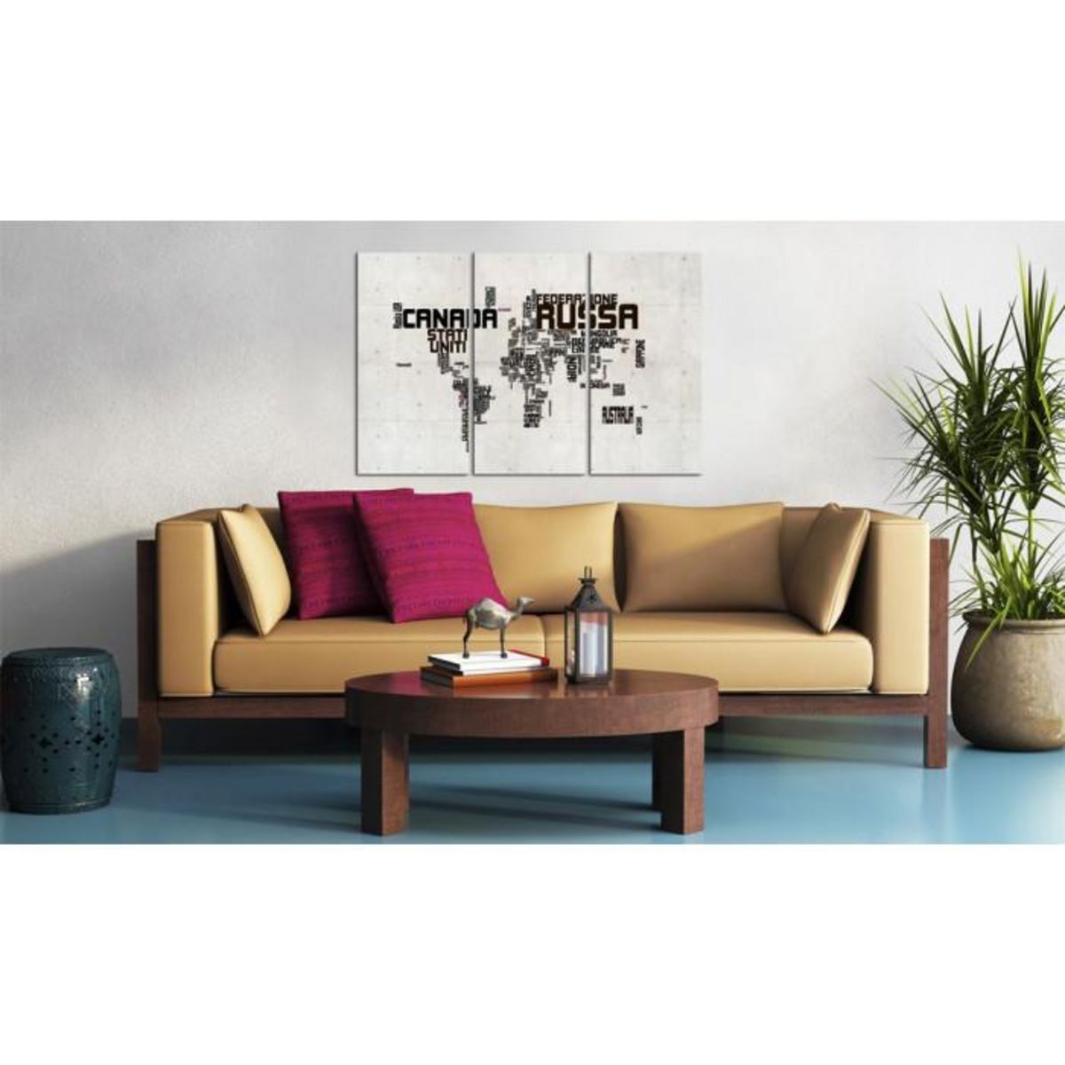 Paris Prix Tableau Imprimé 3 Panneaux  What a Wonderful World