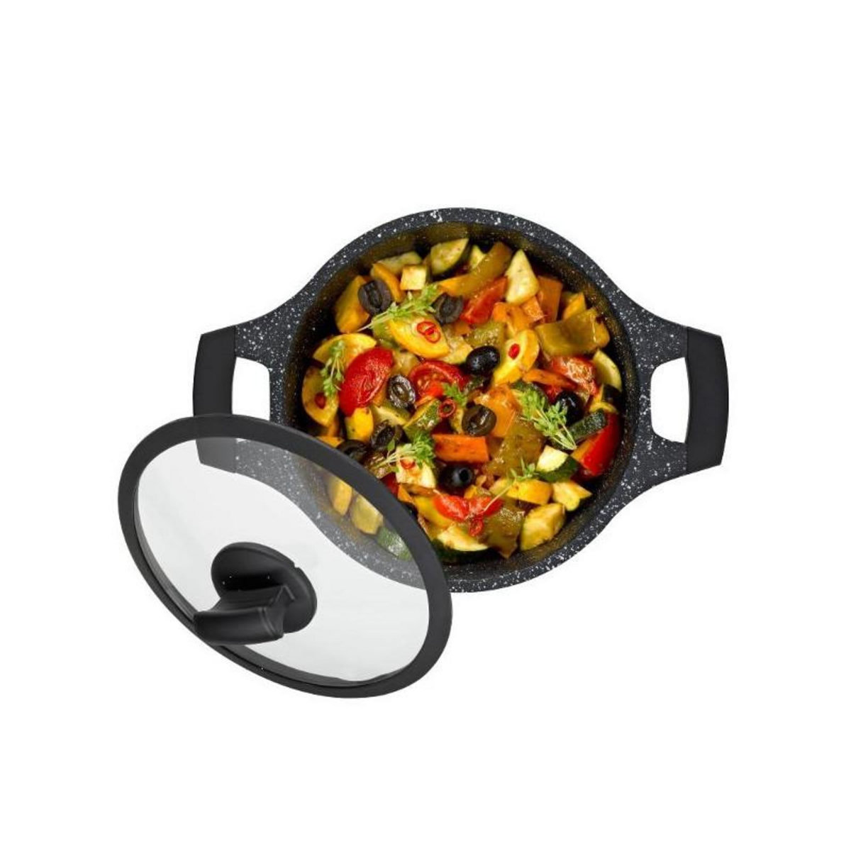 Kela line Faitout fonte d'aluminium 20cm avec couvercle - 12218