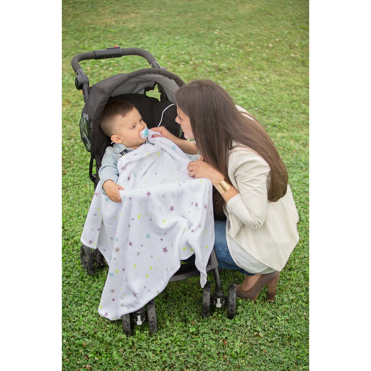 BADABULLE Couverture polaire grand format Nuit étoilée