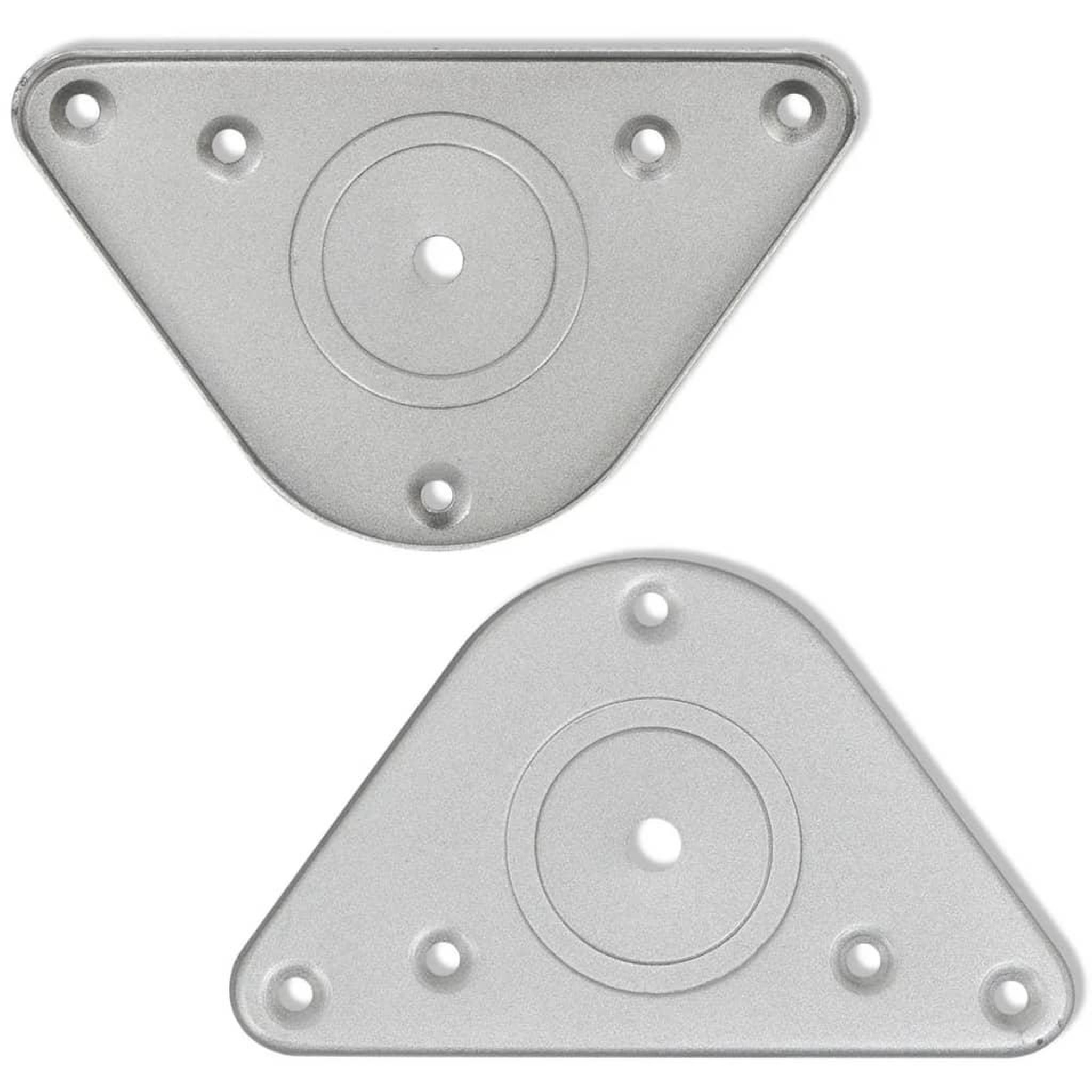 Voir la diapositive 4 : VIDAXL 4 pieds de table reglables en hauteur 870 mm Nickel brosse