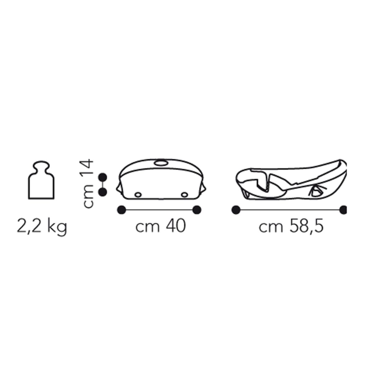 BREVI Base auto pour siège auto Smart Silverline