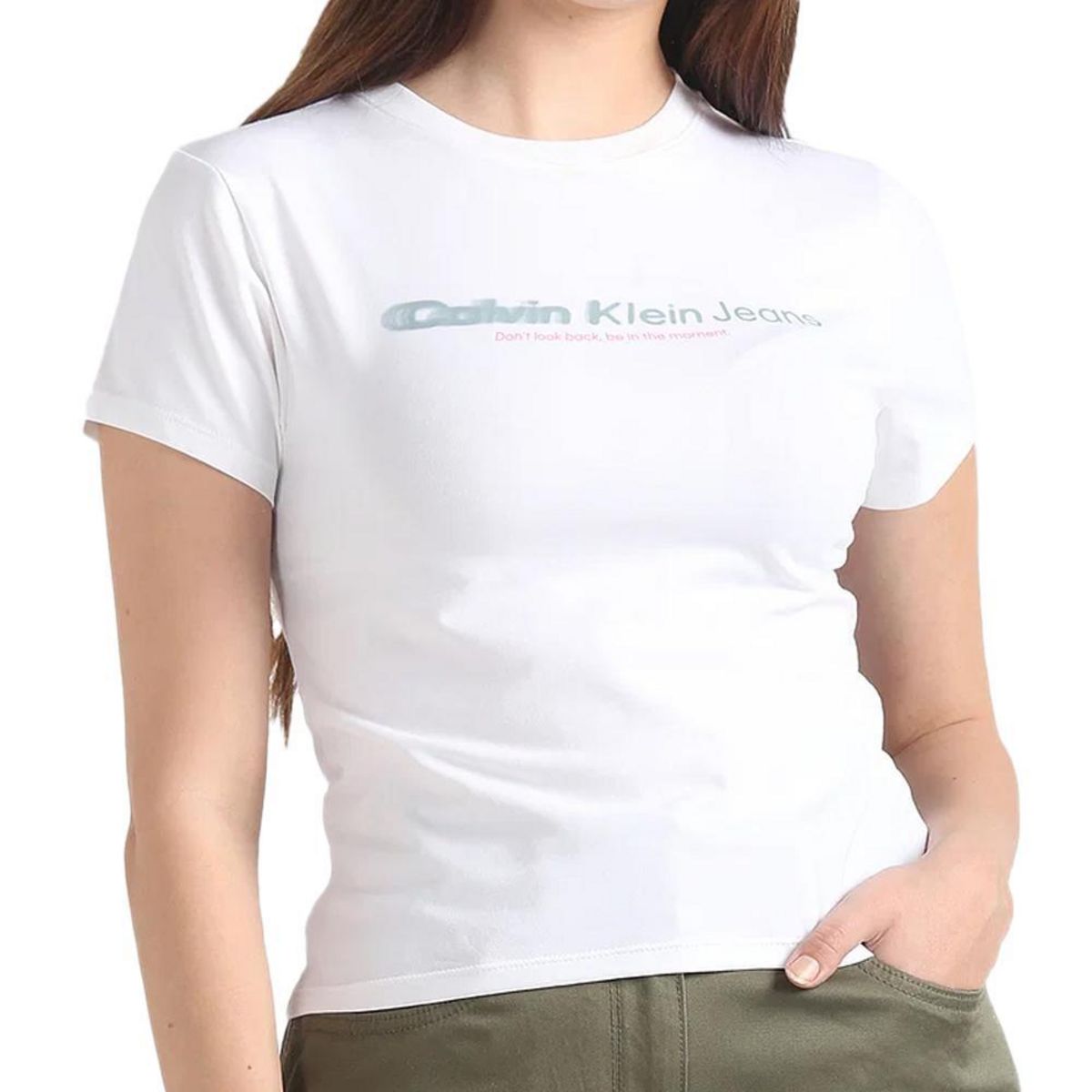 CALVIN KLEIN JEANS T shirt  Femme Calvin Klein Jeans Slogan Fitted