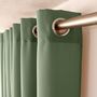 Voir la diapositive 2 : TOILINUX Rideau en toile unie Basic à 8 œillets - 140 x 240 cm - Vert argile