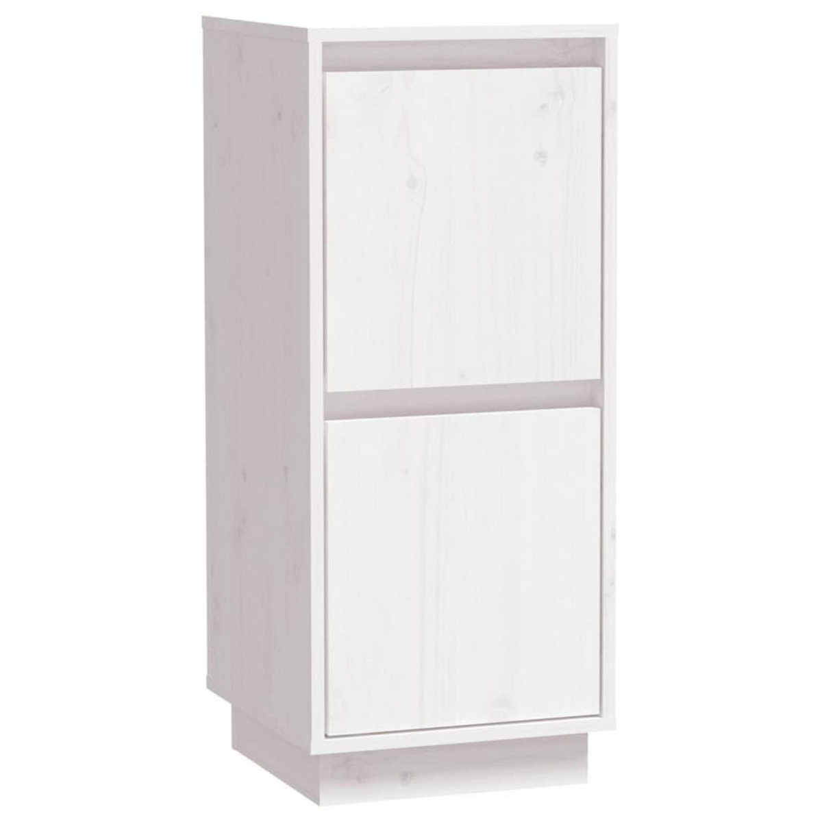 VIDAXL Buffets 2 pcs Blanc 31,5x34x75 cm Bois massif de pin