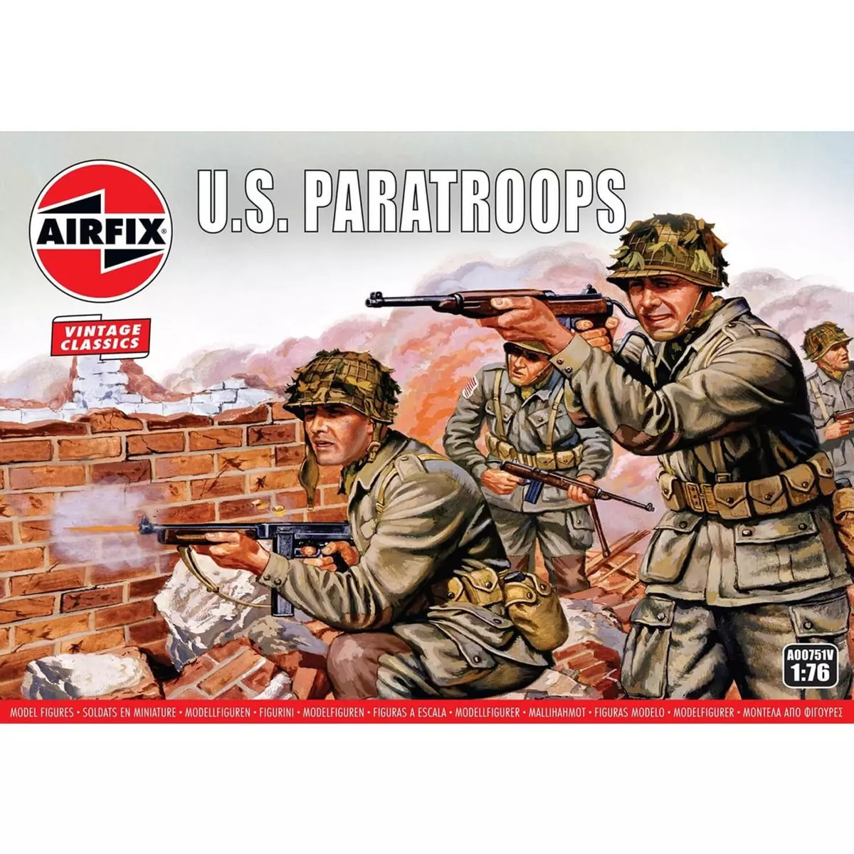 Airfix Figurines 2ème Guerre Mondiale : Vintage Classics : WWII US Paratroops
