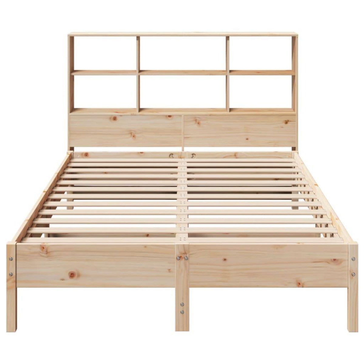 VIDAXL Lit bibliotheque sans matelas 160x200 cm bois massif de pin