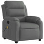 Voir la diapositive 4 : VIDAXL Fauteuil de massage inclinable Gris fonce Tissu