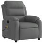 Voir la diapositive 4 : VIDAXL Fauteuil de massage inclinable Gris fonce Tissu