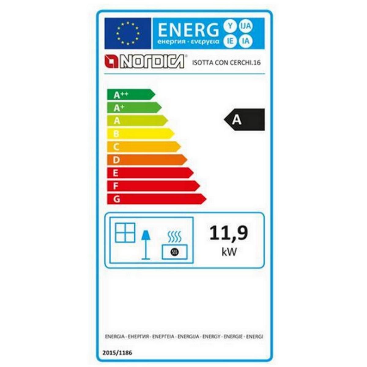 NORDICA EXTRAFLAME Poêle à bois fonte 11.9kw - ISOTTACONCERCHI.16