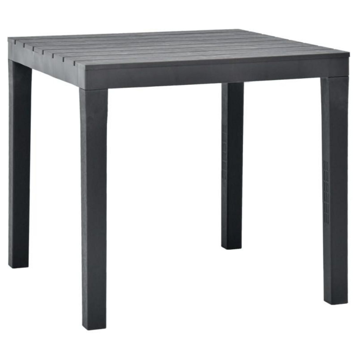 VIDAXL Table de jardin avec 2 bancs Plastique Anthracite