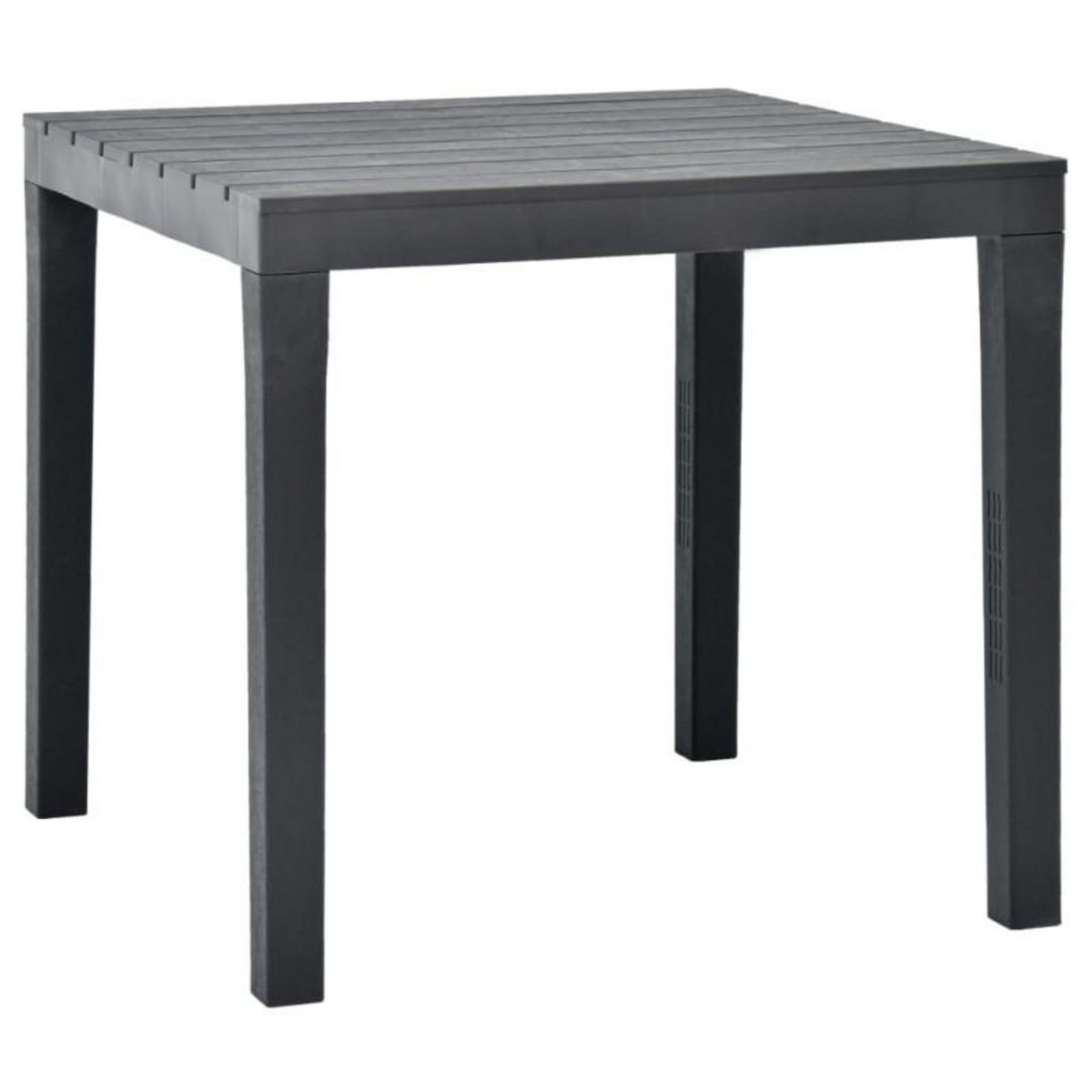 VIDAXL Table de jardin avec 2 bancs Plastique Anthracite