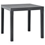Voir la diapositive 3 : VIDAXL Table de jardin avec 2 bancs Plastique Anthracite
