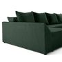 Voir la diapositive 5 : BEST MOBILIER Mike - canapé panoramique en u - 7 places - convertible avec coffre - en velours côtelé