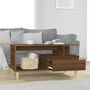 Voir la diapositive 3 : VIDAXL Table basse Chene marron 90x49x45 cm Bois d'ingenierie