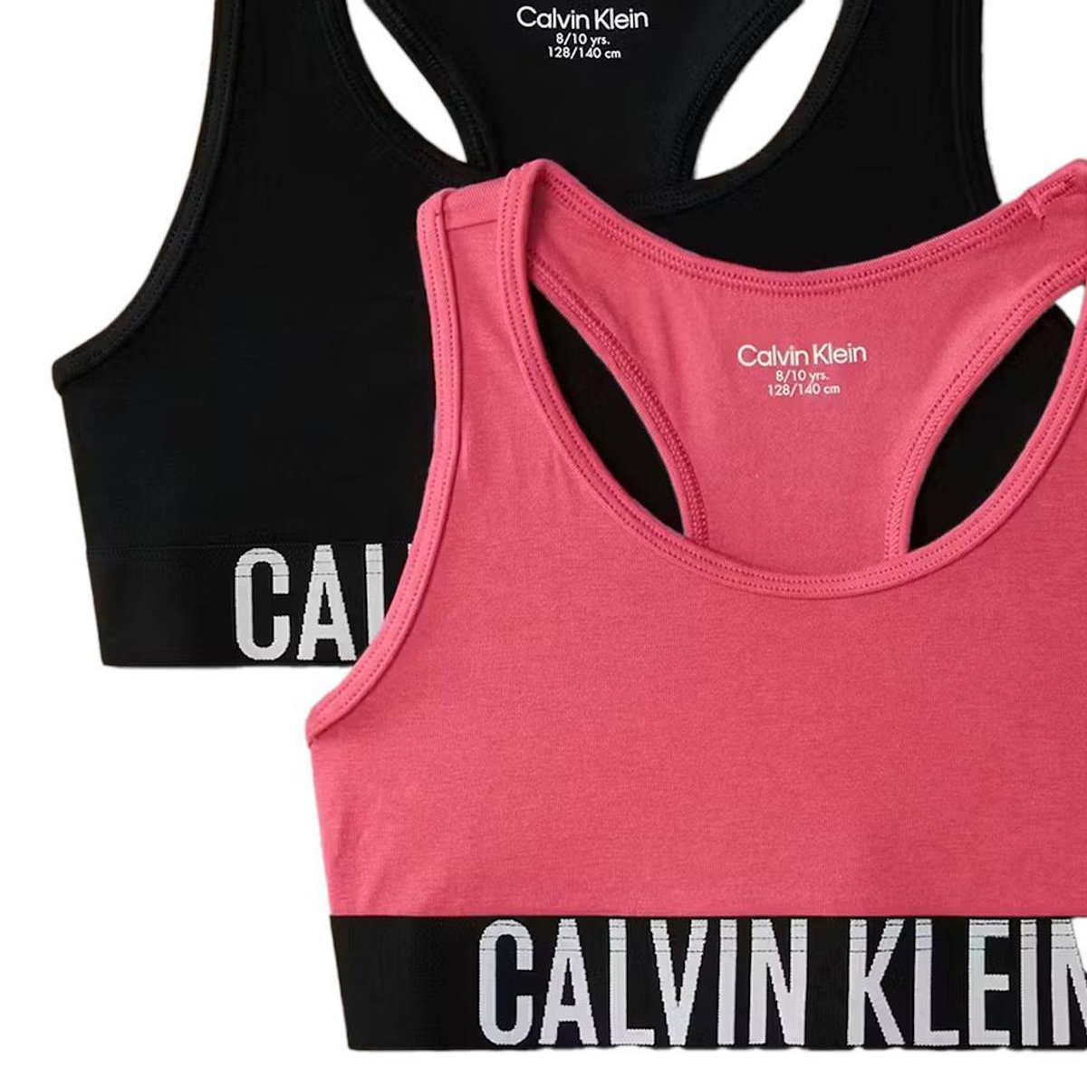 CALVIN KLEIN JEANS X2 Brassières Noir/Rose Fille  Calvin Klein Jeans Bralette