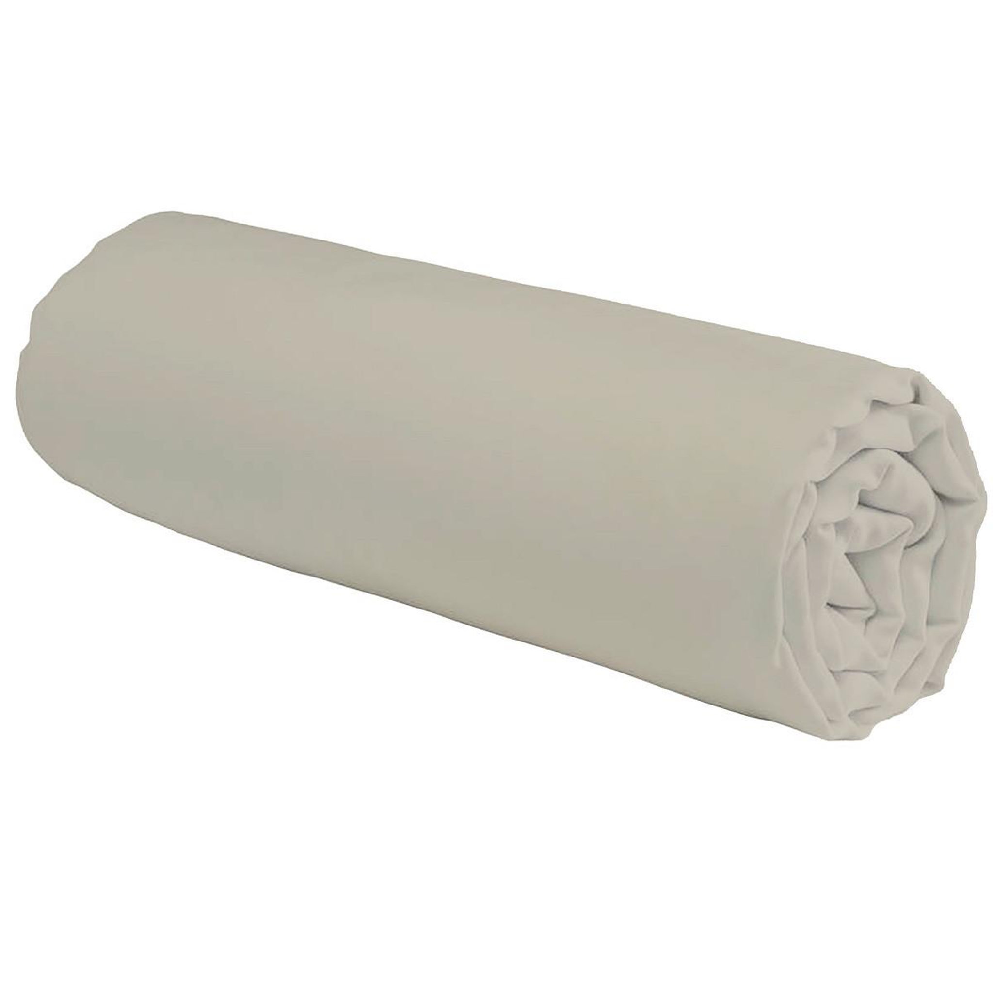 Voir la diapositive 2 : FUTURE HOME Drap housse en coton 57 fils uni beige gris beige 140x190cm