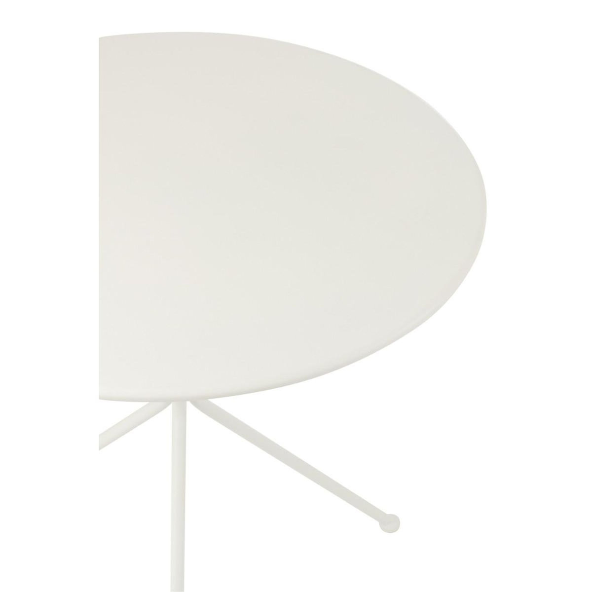 Paris Prix Table de Jardin en Métal  Tripod  72cm Blanc
