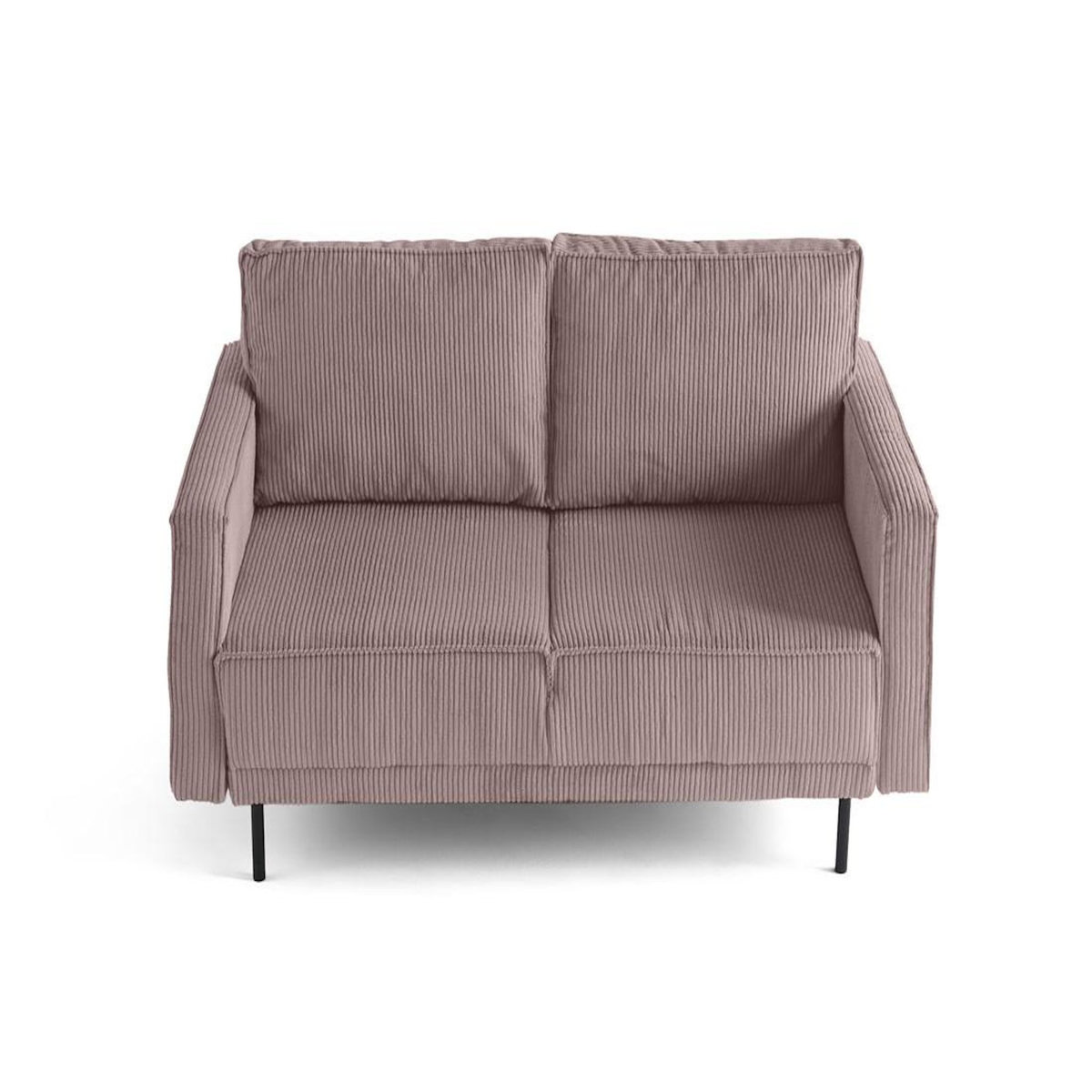 LISA DESIGN Charlie - canapé droit 2 places - en velours côtelé