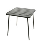 CONCEPT USINE Table carrée 4 places 70x70cm gris foncé BERGAME
