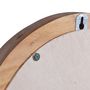 Voir la diapositive 5 : VIDAXL Miroir mural 60 cm Teck Rond