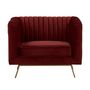 Voir la diapositive 1 : Rendez vous déco Fauteuil en velours vert foncé - Gatsby