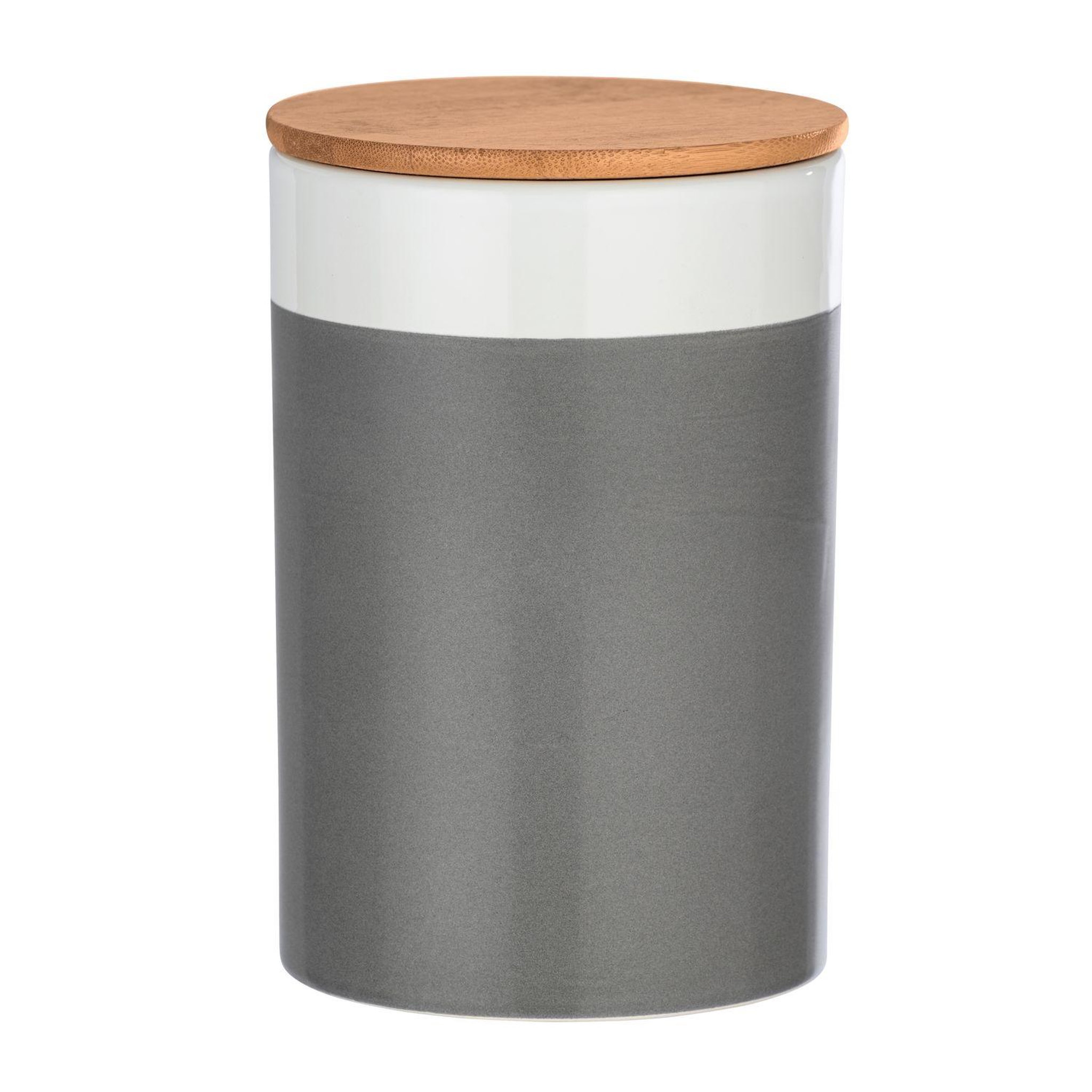 Wenko Boîte de conservation aliment design malta - 1,45 l - gris et blanc