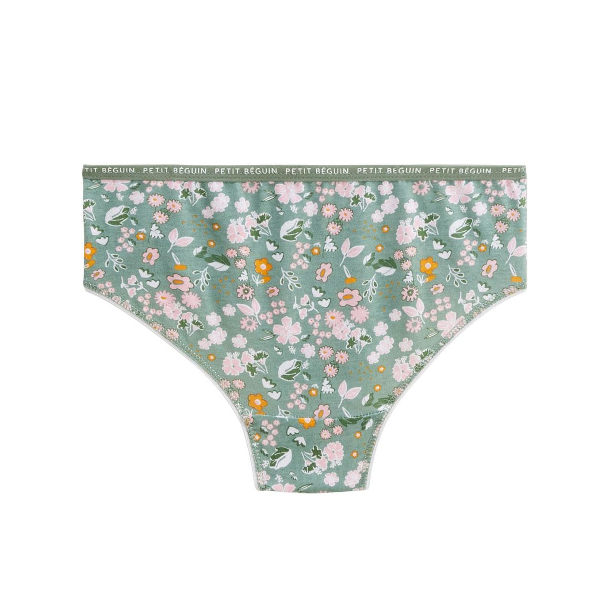 Voir la diapositive 6 : Petit Béguin Lot de 3 culottes fille Flower
