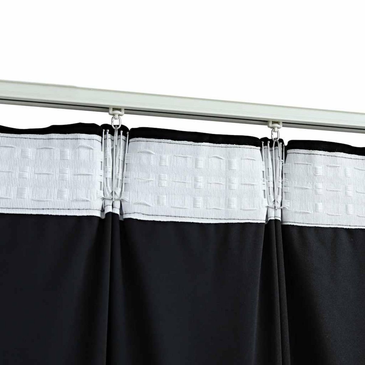 VIDAXL Rideaux occultants avec crochets 2 pcs Velours Noir 140x175 cm