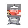 Voir la diapositive 2 : Paris Prix Lot de 2 Supports Adhésifs Longs  Bistrot  1,2cm Gris