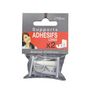 Voir la diapositive 2 : Paris Prix Lot de 2 Supports Adhésifs Longs  Bistrot  1,2cm Gris