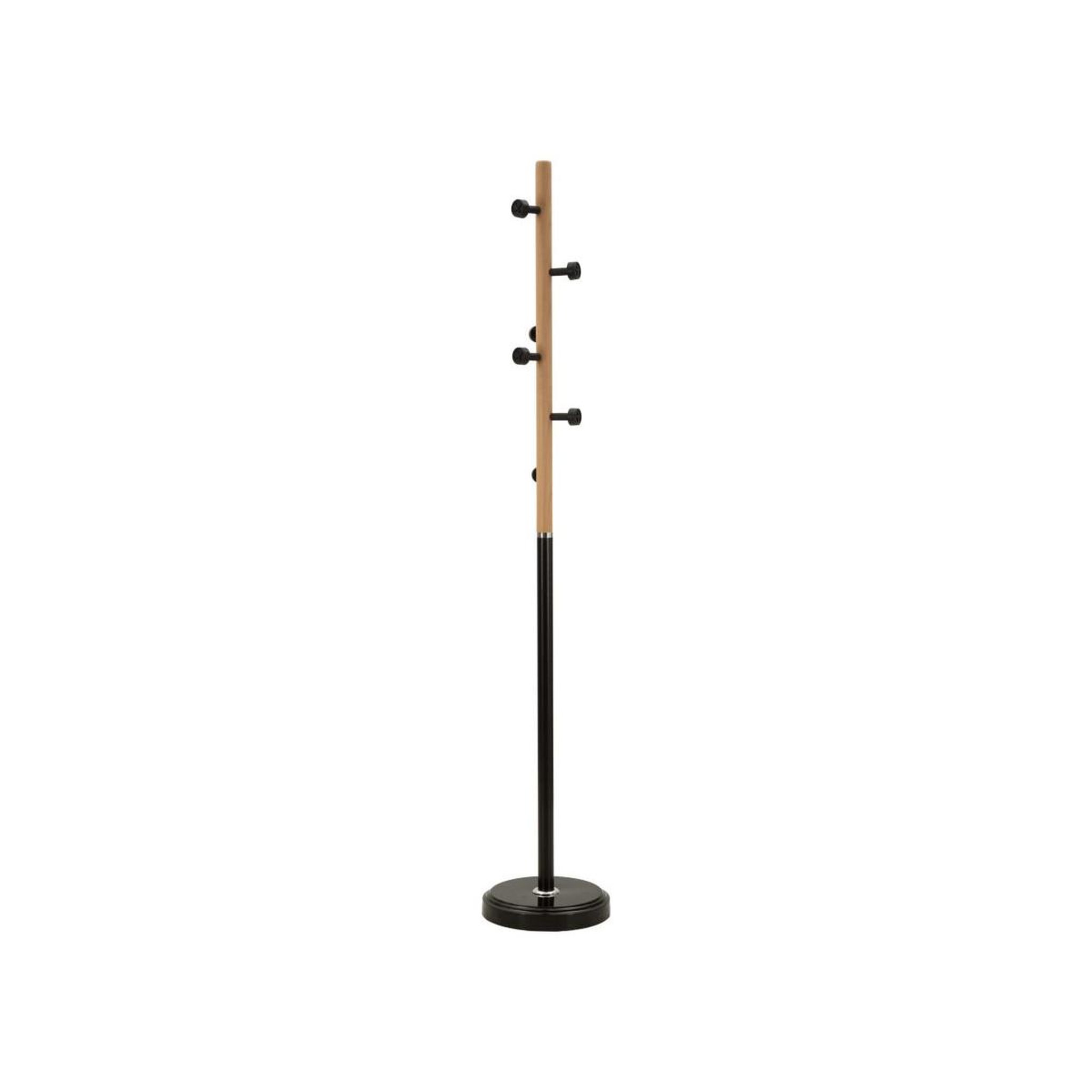 Paris Prix Porte-manteau en bois  rock  176cm noir & naturel