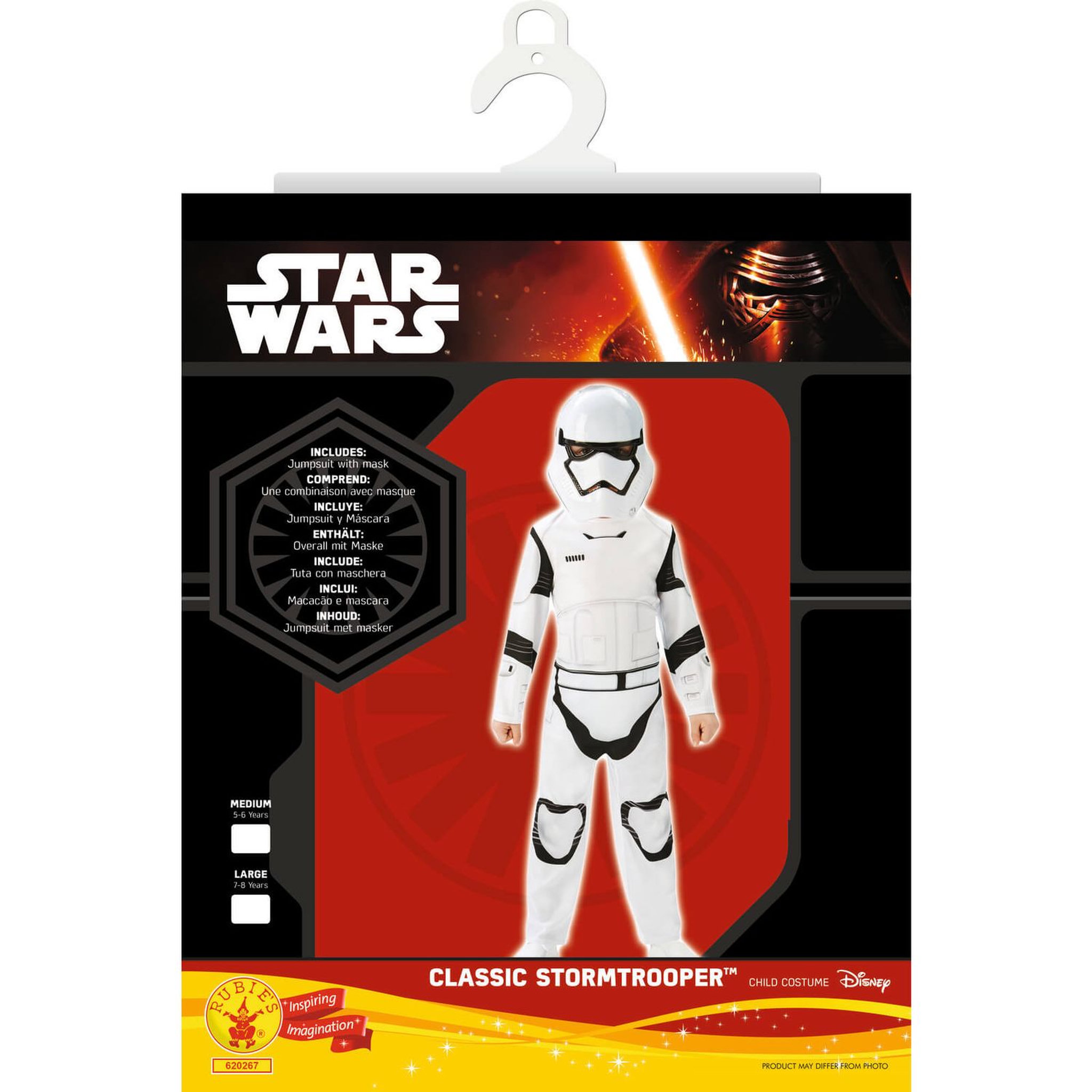 Voir la diapositive 1 : RUBIES Déguisement Star Wars - Stormtrooper - Taille L