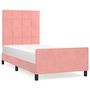 Voir la diapositive 2 : VIDAXL Cadre de lit sans matelas rose 80x200 cm velours