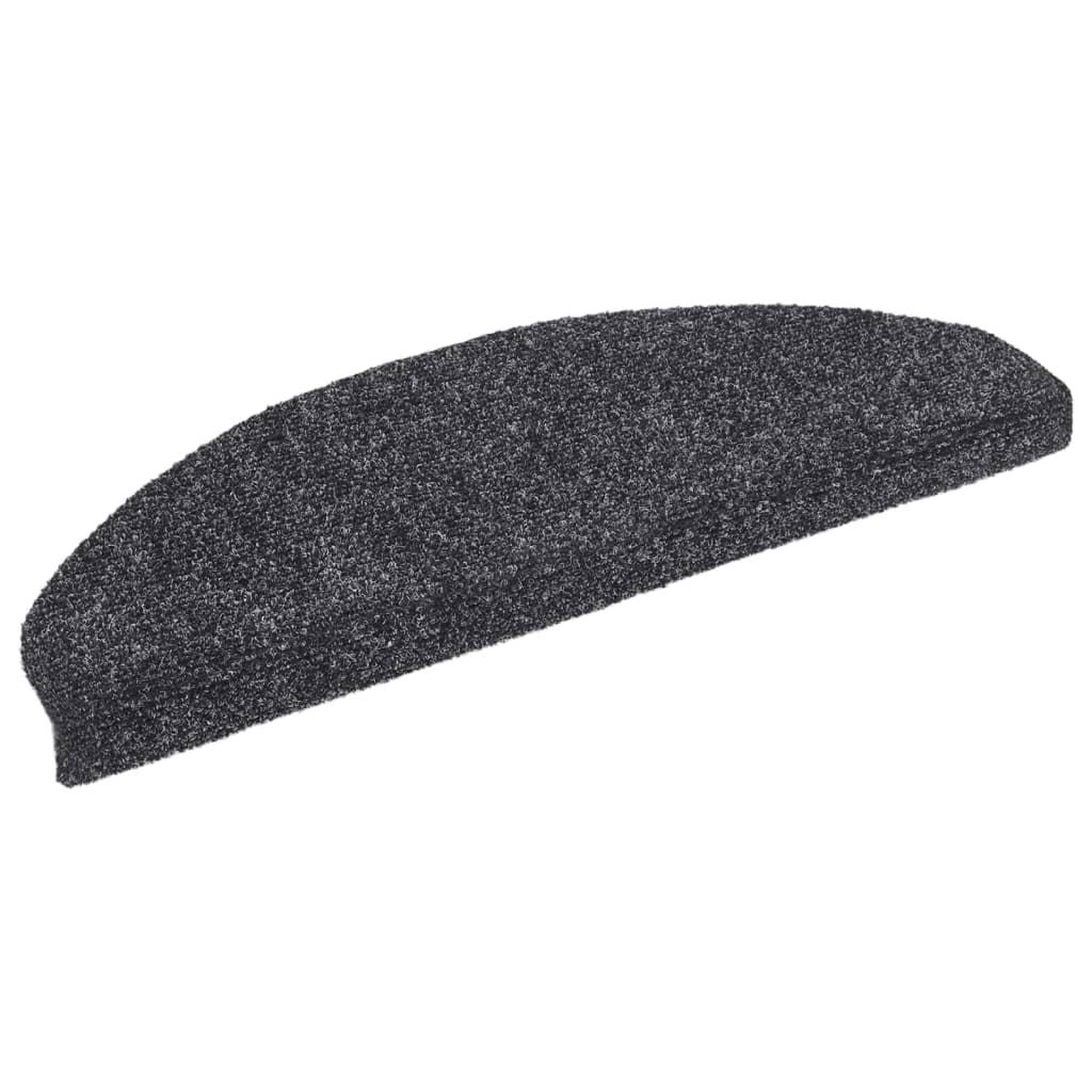 Voir la diapositive 3 : VIDAXL Tapis autoadhesifs de marches 10 pcs Gris fonce 65x21x4 cm
