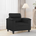 VIDAXL Fauteuil Noir 60 cm Similicuir
