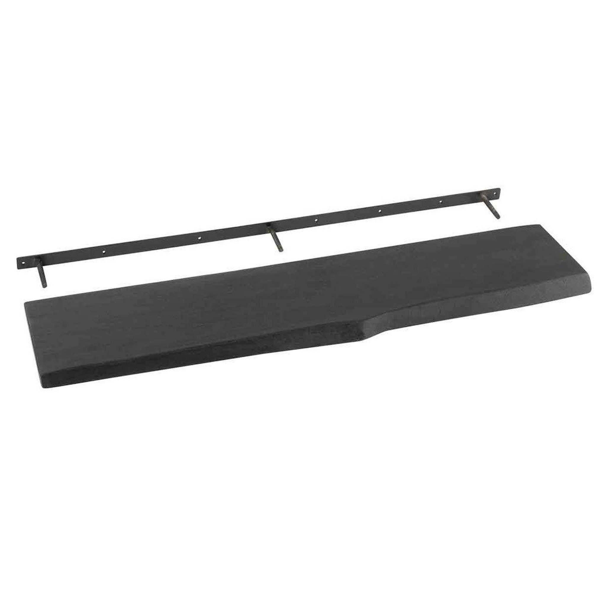 Voir la diapositive 2 : J-LINE Étagère murale en bois  gérard  115cm noir
