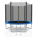 KAIA SPORTS Trampoline extérieur Deluxe 8Ft / ø244cm KAIA SPORTS Trampoline de jardin avec Filet, mousse de protection et échelle. Coloris disponibles : Bleu