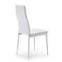 Voir la diapositive 3 : VS VENTA-STOCK Set de 4 chaises Salon Chelsea tapissées Blanc, 42 cm x 51 cm x 97 cm