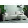 Voir la diapositive 3 : CONCEPT USINE Canapé convertible d'angle réversible 4 places velours côtelé beige COSY