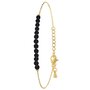 Voir la diapositive 1 : SC BOHEME Bracelet SC Bohème orné d'agates noires