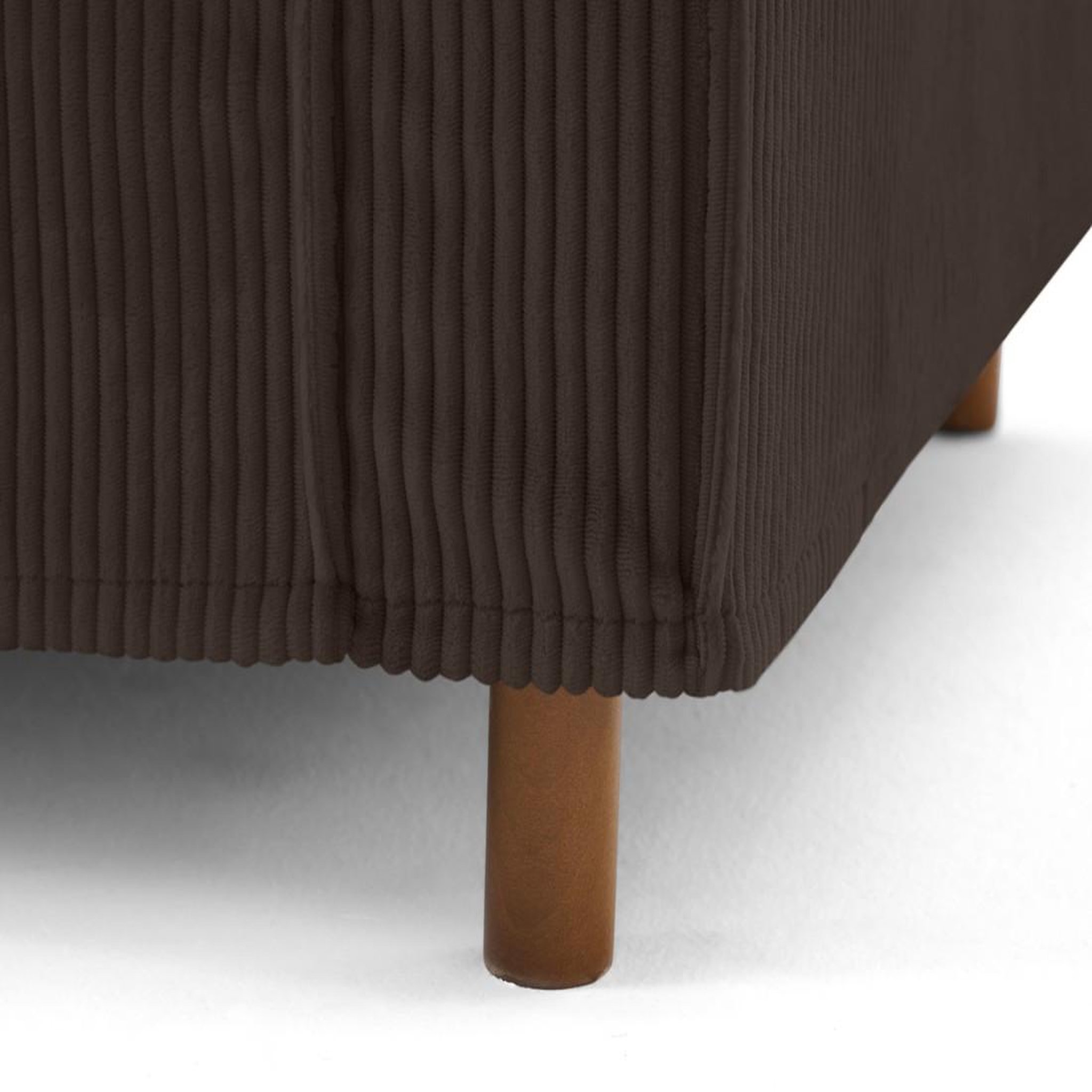 Voir la diapositive 2 : LISA DESIGN Jake - canapé déhoussable d'angle gauche 5 places en velours côtelé